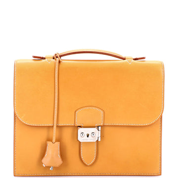 Hermes Sac a Depeches Bag Vache Natural 27