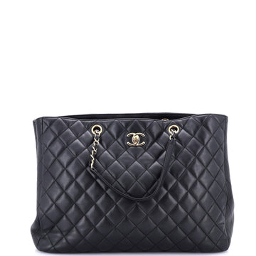 Chanel Classic CC Shopping Tote Quilted Calfskin Large