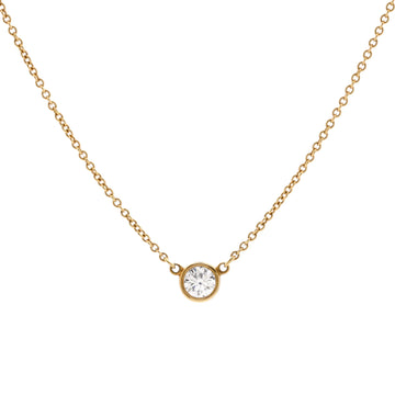 Tiffany & Co. Elsa Peretti Diamonds By The Yard Pendant Necklace 18K Yellow Gold and Diamond 0.20-0.29CT