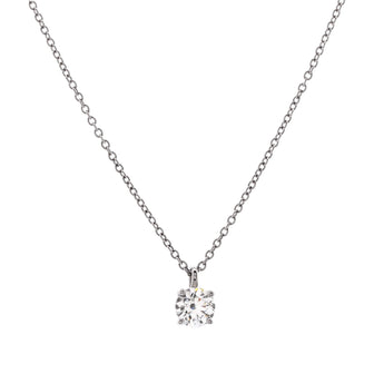 Tiffany & Co. Solitaire Pendant Necklace Platinum with RBC Diamond 0.40-0.49CT