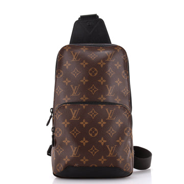 Louis Vuitton Avenue Sling Bag Macassar Monogram Canvas