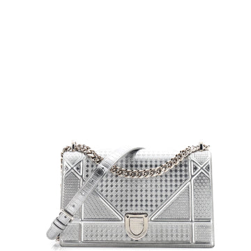 Christian Dior Diorama Flap Bag Cannage Embossed Calfskin Medium