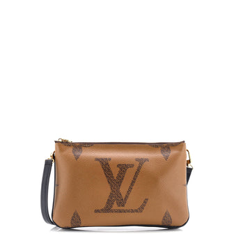 Louis Vuitton Double Zip Pochette Reverse Monogram Giant