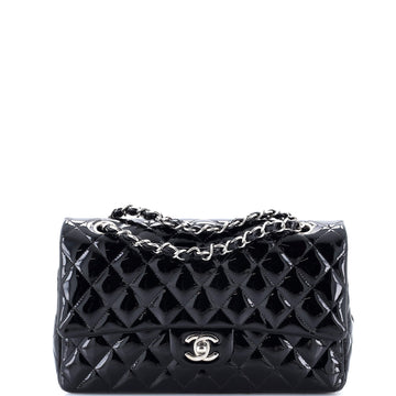Chanel Classic Double Flap Bag Quilted Patent Medium
