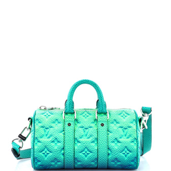 Louis Vuitton Keepall Bandouliere Bag Limited Edition Illusion Monogram Taurillon Leather XS