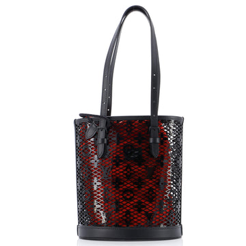 Louis Vuitton Bucket Bag Monogram Lace Leather PM