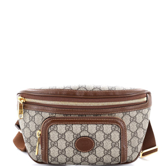 Gucci Interlocking G Patch Belt Bag GG Coated Canvas