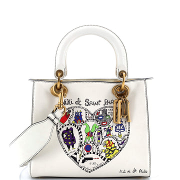 Christian Dior Supple Lady Dior Bag Limited Edition Niki de Saint Phalle Printed Leather Medium