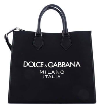 Dolce & Gabbana Edge Logo Tote Canvas Large