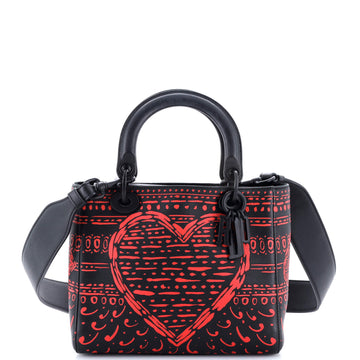 Christian Dior Lady Dior Bag Limited Edition Playing Cards Painted Leather Medium