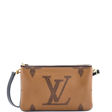 Louis Vuitton Double Zip Pochette Reverse Monogram Giant