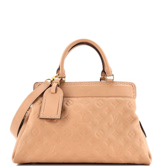 Louis Vuitton Vosges Handbag Whipstitch Monogram Empreinte Leather MM