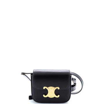 Celine Triomphe Shoulder Bag Smooth Calfskin Mini