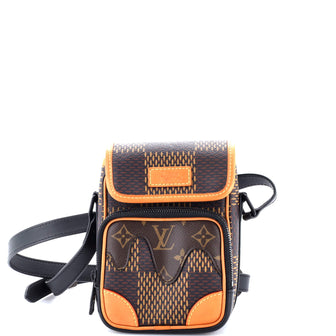 Louis Vuitton Nigo Amazone Messenger Bag Limited Edition Giant Damier and Monogram Canvas Nano