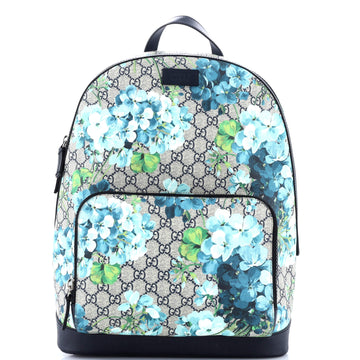 Gucci Zip Pocket Backpack Blooms Print GG Coated Canvas Medium