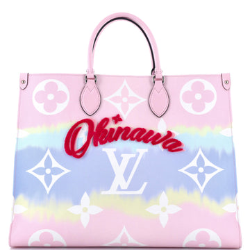 Louis Vuitton OnTheGo Tote Limited Edition Cities Escale Monogram Giant GM