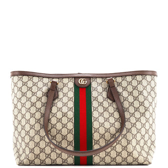 Gucci Ophidia Shopping Tote GG Coated Canvas Medium