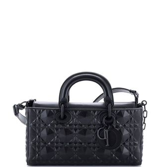 Christian Dior Ultra Matte Lady D-Joy Bag Diamond Motif Cannage Calfskin Medium