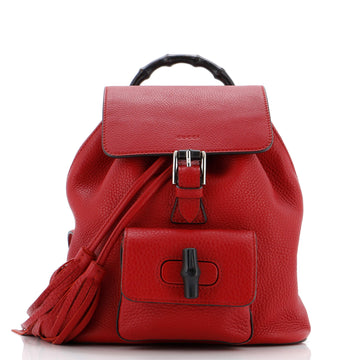 Gucci Bamboo Tassel Backpack Leather Mini