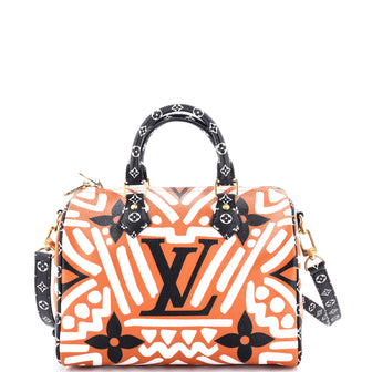 Louis Vuitton Speedy Bandouliere Bag Limited Edition Crafty Monogram Giant 25