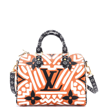 Louis Vuitton Speedy Bandouliere Bag Limited Edition Crafty Monogram Giant 25