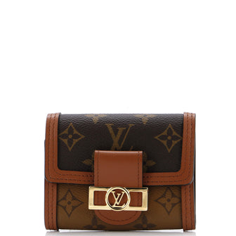 Louis Vuitton Dauphine Wallet Reverse Monogram Canvas Compact