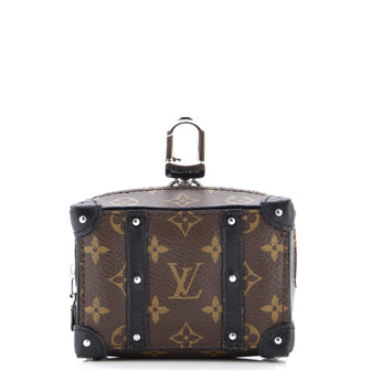 Louis Vuitton Soft Trunk Bag Charm and Key Holder Macassar Monogram Canvas