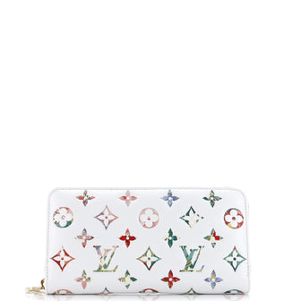 Louis Vuitton Zippy Wallet Limited Edition Garden Monogram Embossed Lambskin