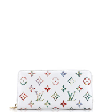 Louis Vuitton Zippy Wallet Limited Edition Garden Monogram Embossed Lambskin