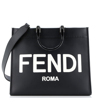 Fendi Sunshine Shopper Tote Leather Medium