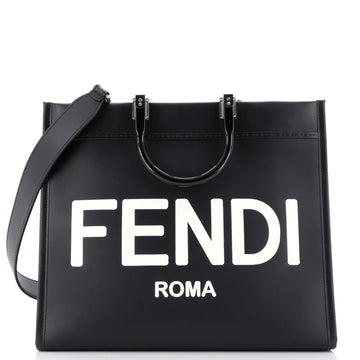 Fendi Sunshine Shopper Tote Leather Medium