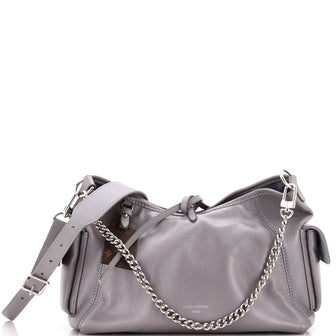 Louis Vuitton CarryAll Cargo Hobo Leather with Monogram Canvas PM