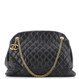 Chanel Just Mademoiselle Bag Quilted Lambskin Large