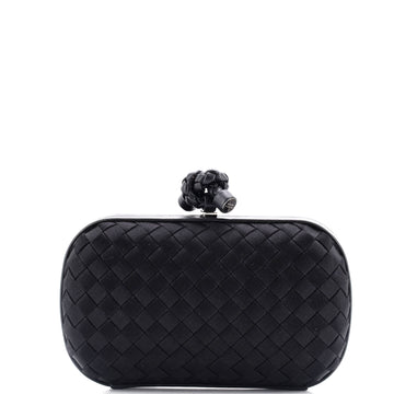 Bottega Veneta Box Knot Clutch Intrecciato Satin Small