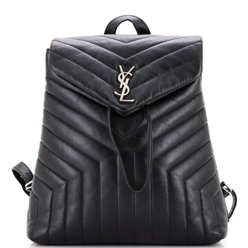 Saint Laurent LouLou Backpack Matelasse Chevron Leather Medium