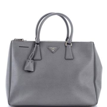 Prada Double Zip Lux Tote Saffiano Leather Medium