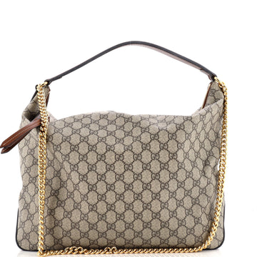 Gucci Chain Hobo GG Coated Canvas Large