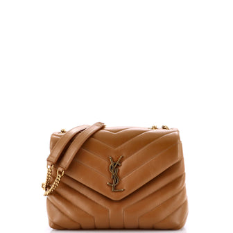 Saint Laurent Loulou Shoulder Bag Matelasse Chevron Leather Small