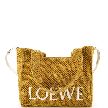 Loewe Paula's Ibiza Logo Convertible Tote Raffia Medium