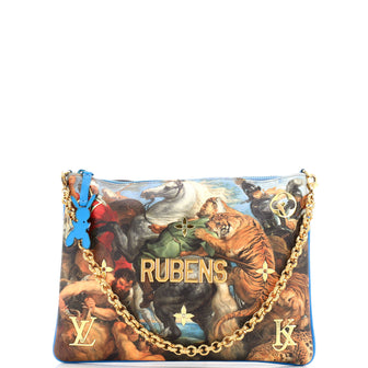 Louis Vuitton Pochette Clutch Limited Edition Jeff Koons Rubens Print Canvas
