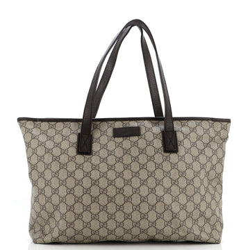 Gucci Plus Tote GG Coated Canvas with Leather Large