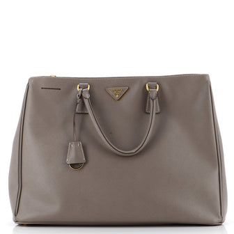 Prada Double Zip Lux Tote Saffiano Leather XL