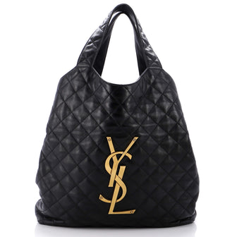 Saint Laurent Icare Shopping Tote Quilted Leather Maxi