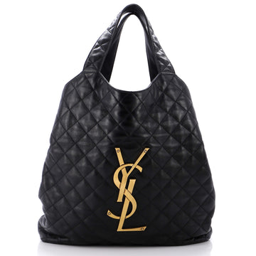 Saint Laurent Icare Shopping Tote Quilted Leather Maxi