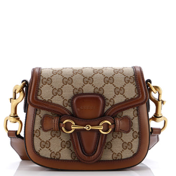 Gucci Lady Web Shoulder Bag GG Canvas Small