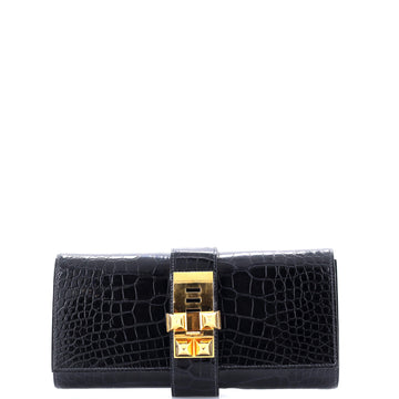 Hermes Medor Clutch Shiny Alligator 23