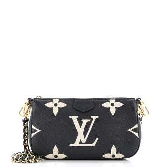 Louis Vuitton Multi Pochette Accessoires Pouch Bicolor Monogram Empreinte Giant Small