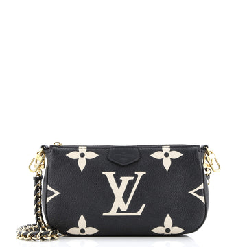 Louis Vuitton Multi Pochette Accessoires Pouch Bicolor Monogram Empreinte Giant Small