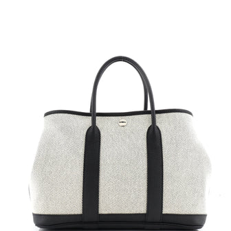 Hermes Garden Party Tote Toile and Leather 30