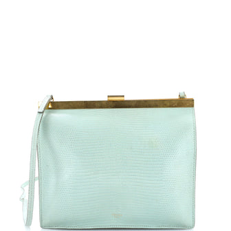Celine Clasp Crossbody Bag Lizard Mini
